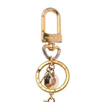 Louis Vuitton LV Facettes Bag Charm Key Holder Gold 3 of 6