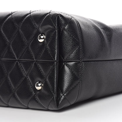 Chanel Soft Caviar CC Medium Top Handle Tote Black 11 of 14