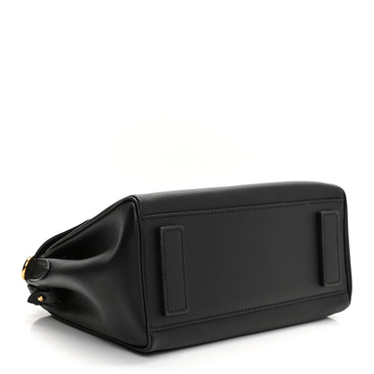Versace Calfskin Medium La Medusa Top Handle Handbag Black 5 of 21
