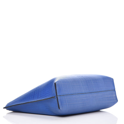 Loewe Textured Calfskin Cosmetic Pouch Electric Blue 4 of 8