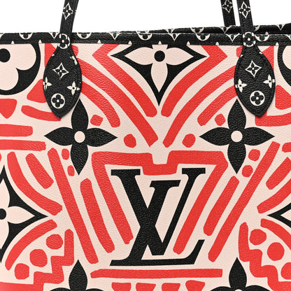 Louis Vuitton Monogram Giant Crafty Neverfull MM Creme Rouge Black 15 of 21