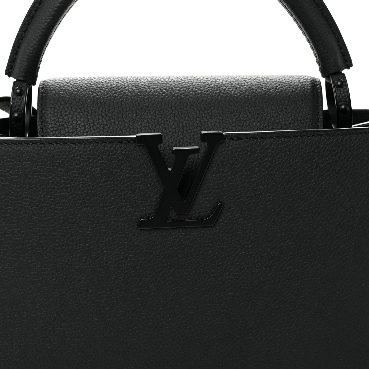 Taurillon Capucines East West MM Matte Black