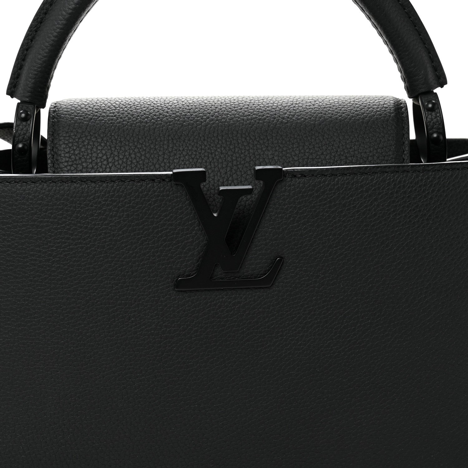 Louis Vuitton Taurillon Capucines East West MM Matte Black 7 of 10