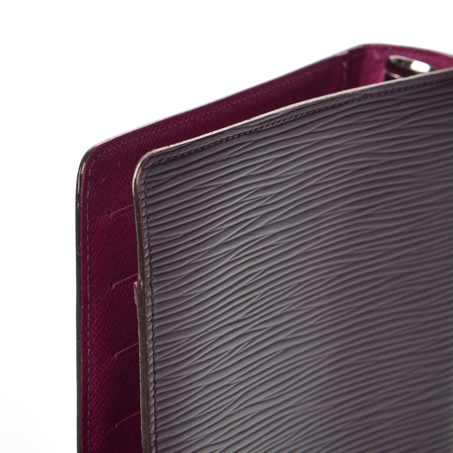 Louis Vuitton Epi Medium Ring Agenda Cover Cassis 9 of 10