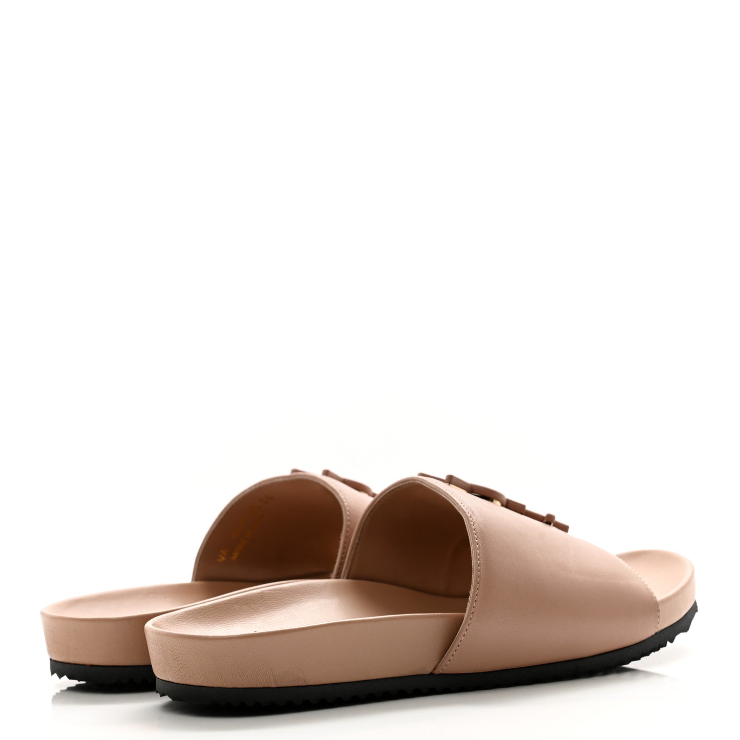 Lambskin Joan Slide Sandals 36 Nude