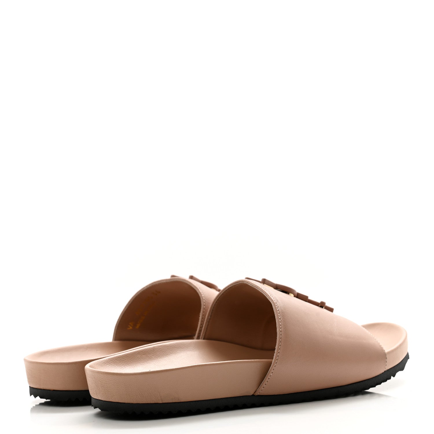 Saint Laurent Lambskin Joan Slide Sandals 36 Nude 4 of 9