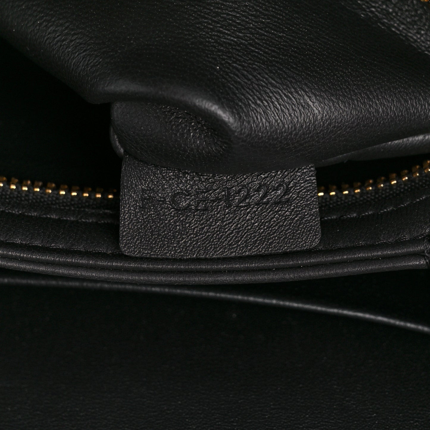 Shiny Calfskin Medium Triomphe Black
