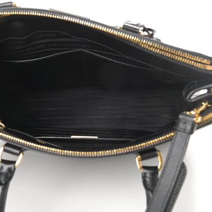 Prada Saffiano Medium Galleria Double Zip Tote Black 6 of 17