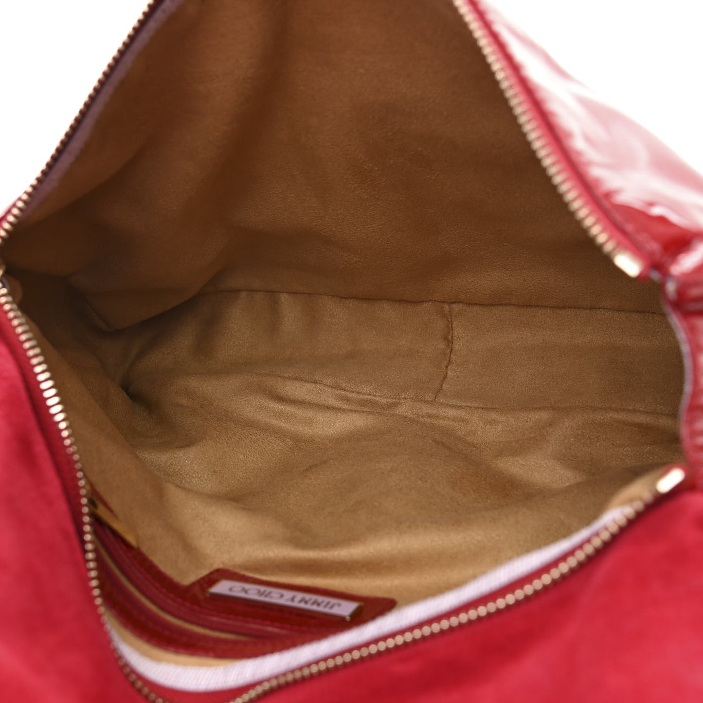 Patent Calfskin Tulita Shoulder Bag Red