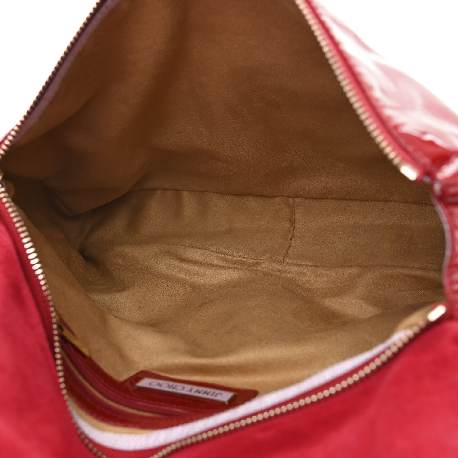 Jimmy Choo Patent Calfskin Tulita Shoulder Bag Red 5 of 10