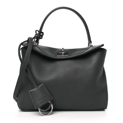 Balenciaga Natural Smooth Calfskin Mini Rodeo Top Handle Handbag Grey 1 of 9