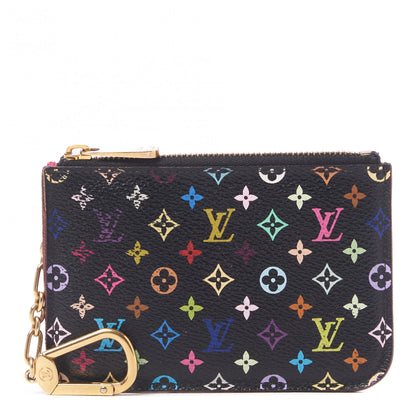 Louis Vuitton Monogram Multicolor Key Pouch Black Grenade 1 of 6