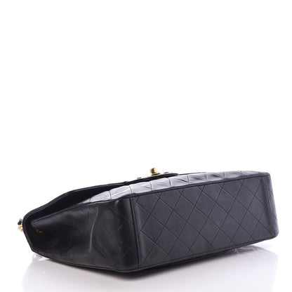 Chanel Lambskin Quilted XL Jumbo Single Flap Black 4 of 10