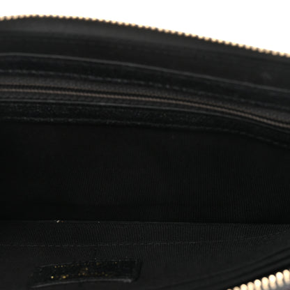 Chanel Iridescent Caviar Quilted Classic Pouch With Handle Black 5 of 7