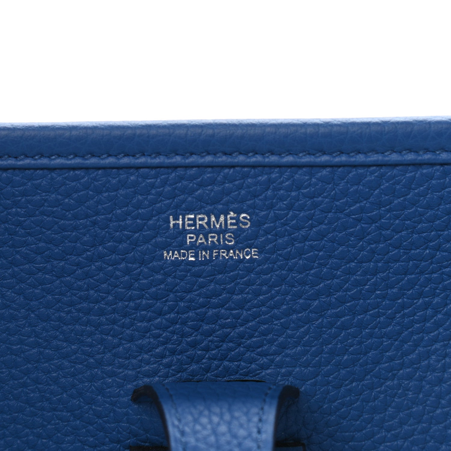 Hermes Taurillon Clemence Evelyne III PM Bleu Zellige 6 of 10
