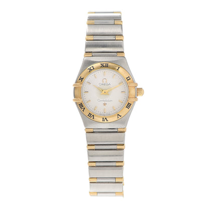 Omega Stainless Steel 18K Yellow Gold 22mm Constellation Quartz Watch White 795.1203 1 of 5