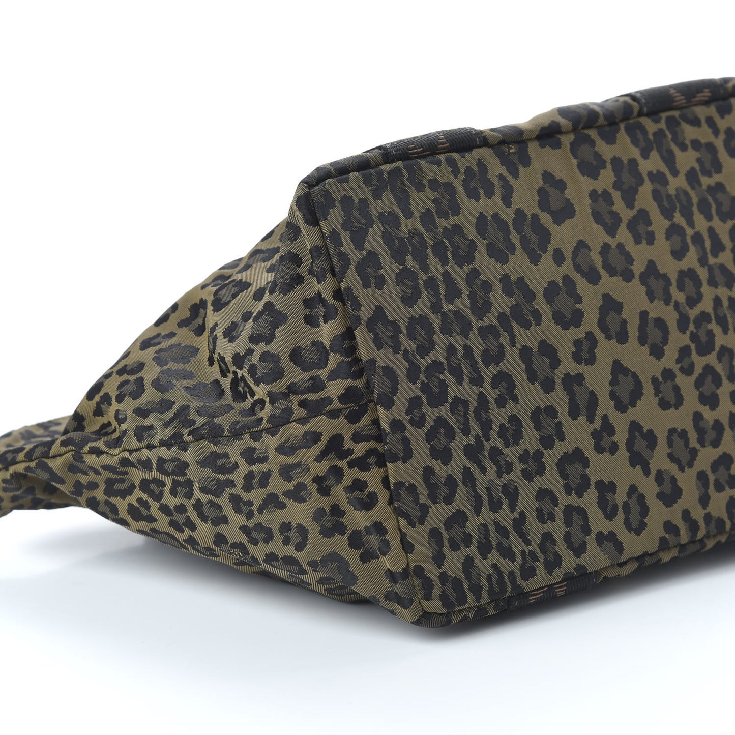 Canvas Leopard Print Tote Tobacco