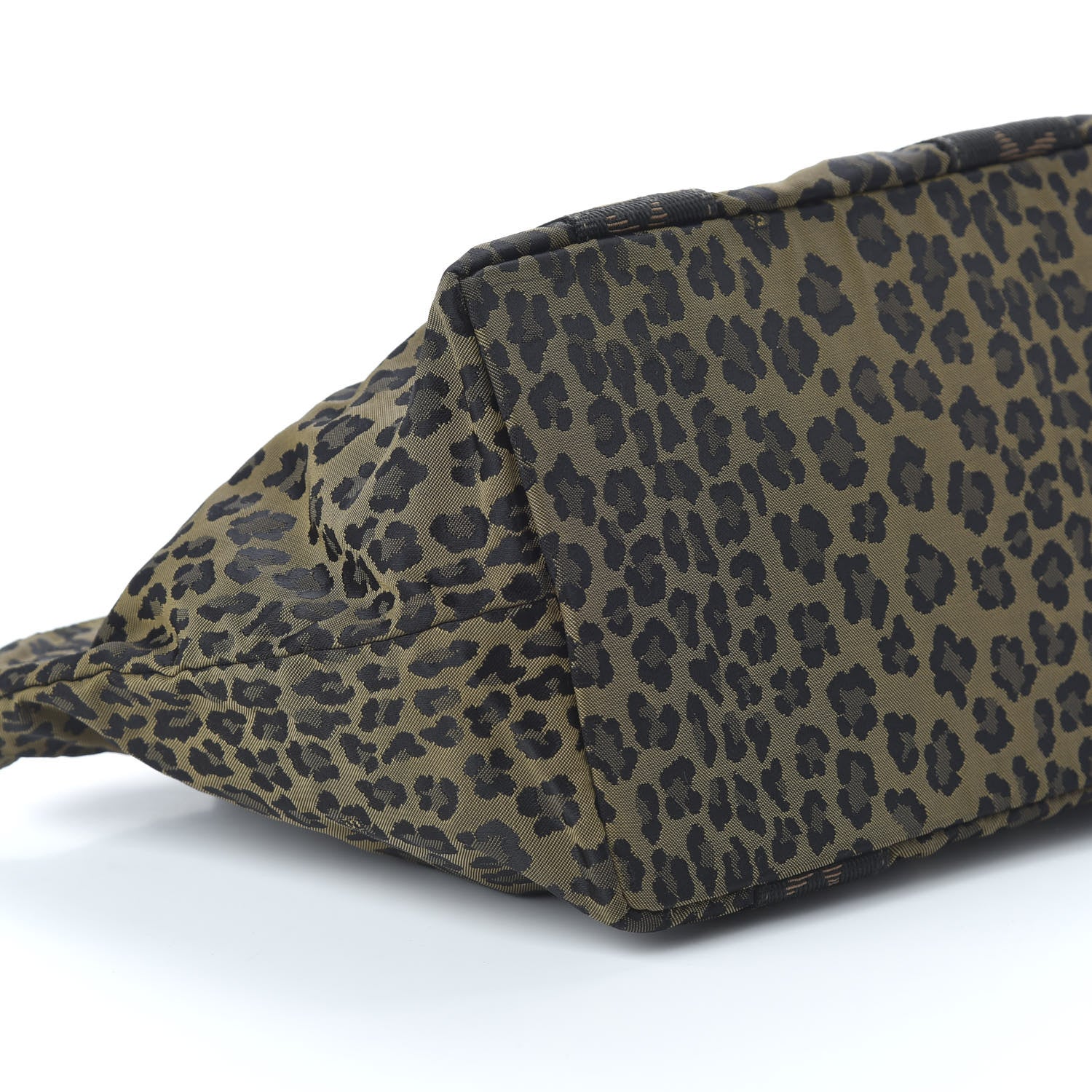 Fendi Canvas Leopard Print Tote Tobacco 6 of 9