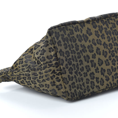 Fendi Canvas Leopard Print Tote Tobacco 6 of 9