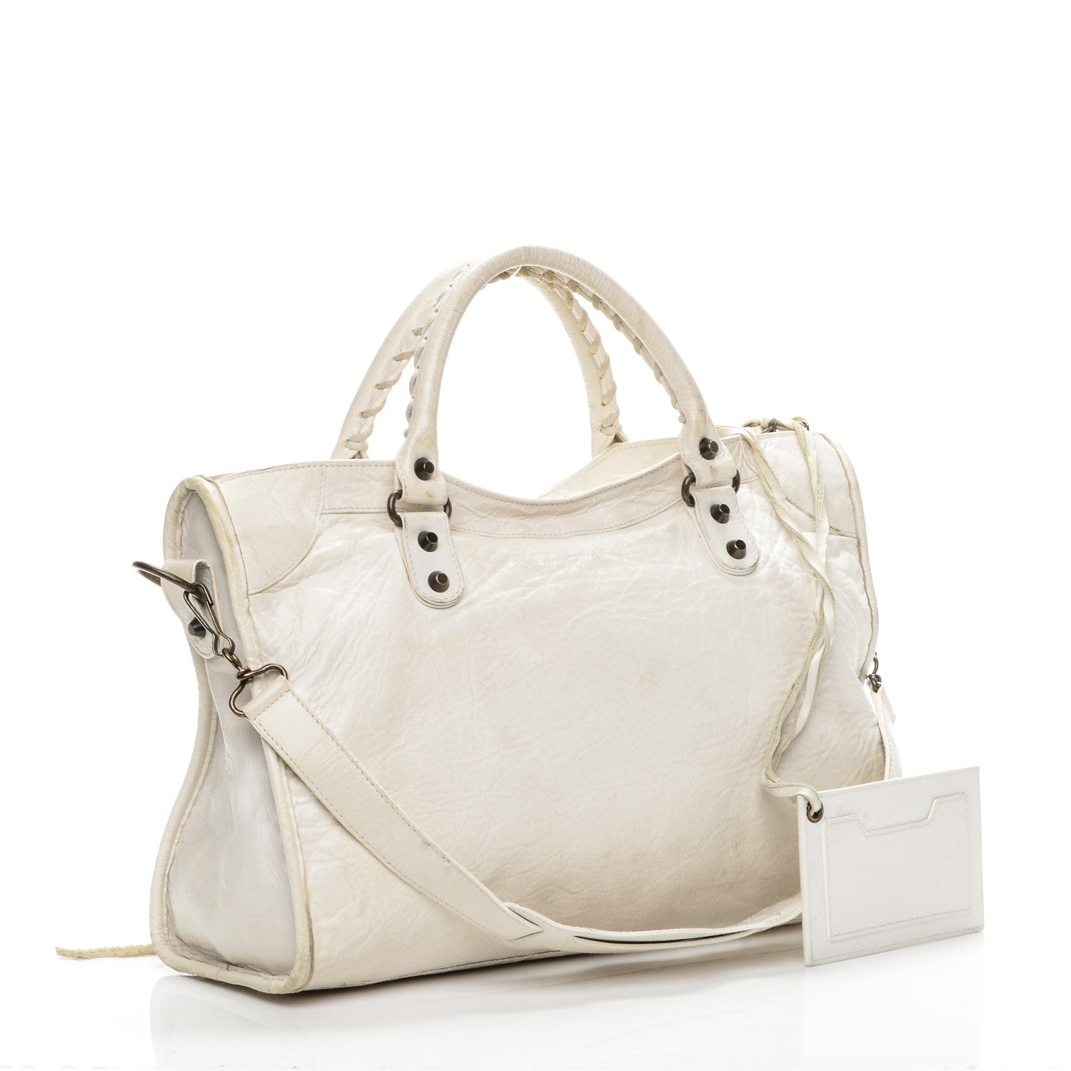 Balenciaga Agneau Classic Hardware City White 3 of 14
