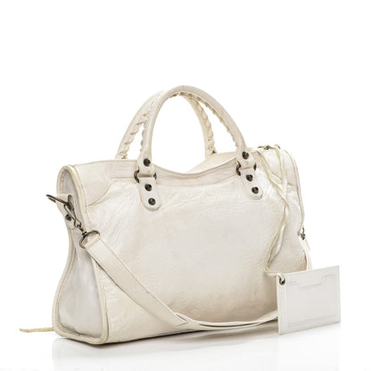 Balenciaga Agneau Classic Hardware City White 3 of 14