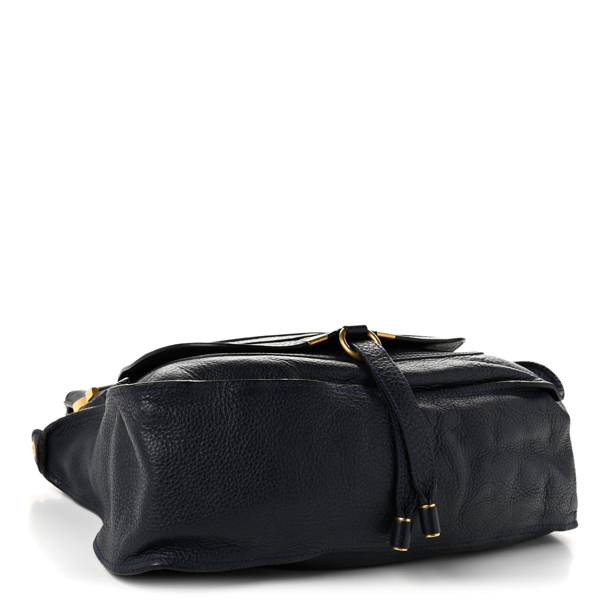 Calfskin Medium Marcie Satchel Royal Navy