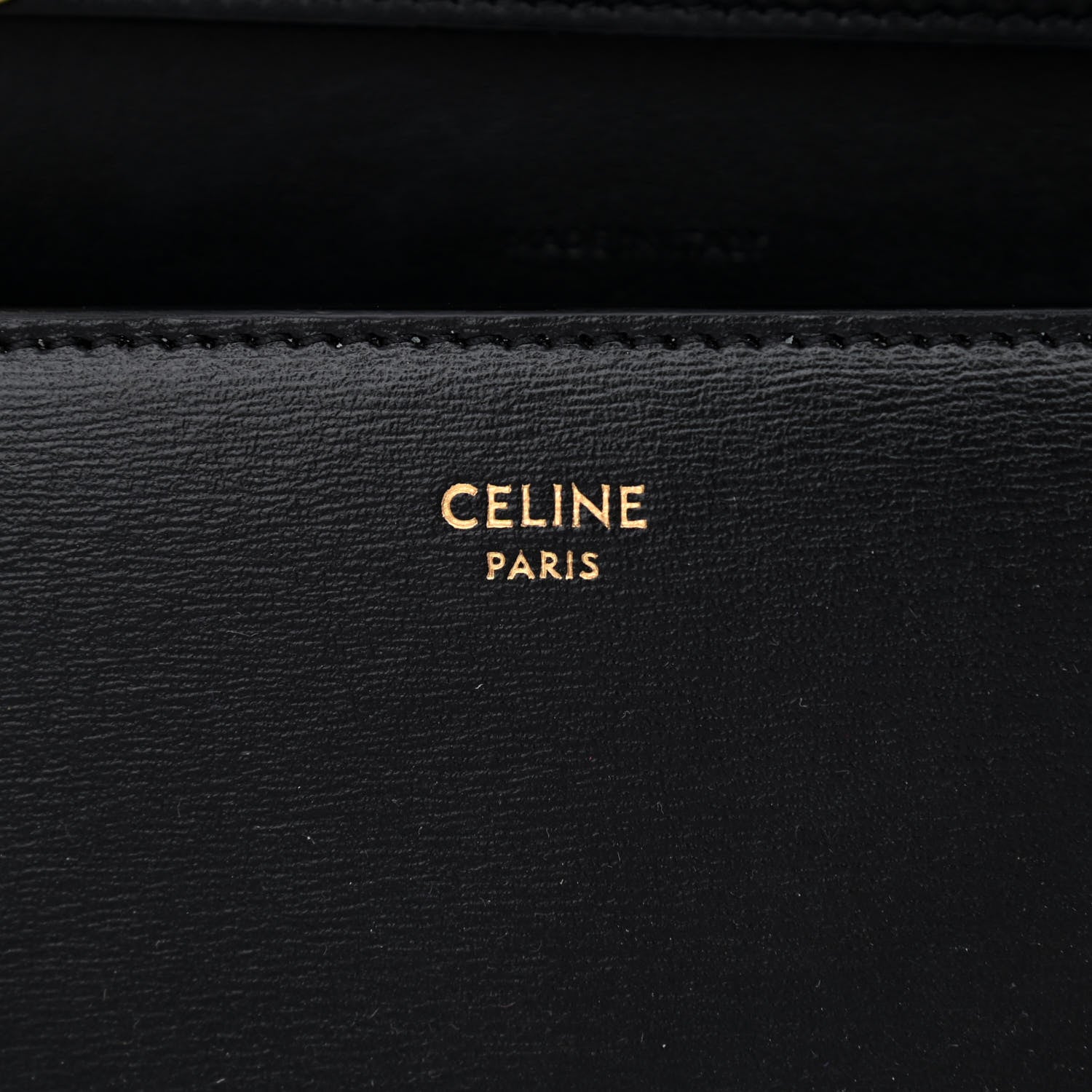 Celine Shiny Calfskin Triomphe Margo Wallet on Chain Black 5 of 9