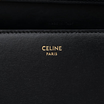 Celine Shiny Calfskin Triomphe Margo Wallet on Chain Black 5 of 9