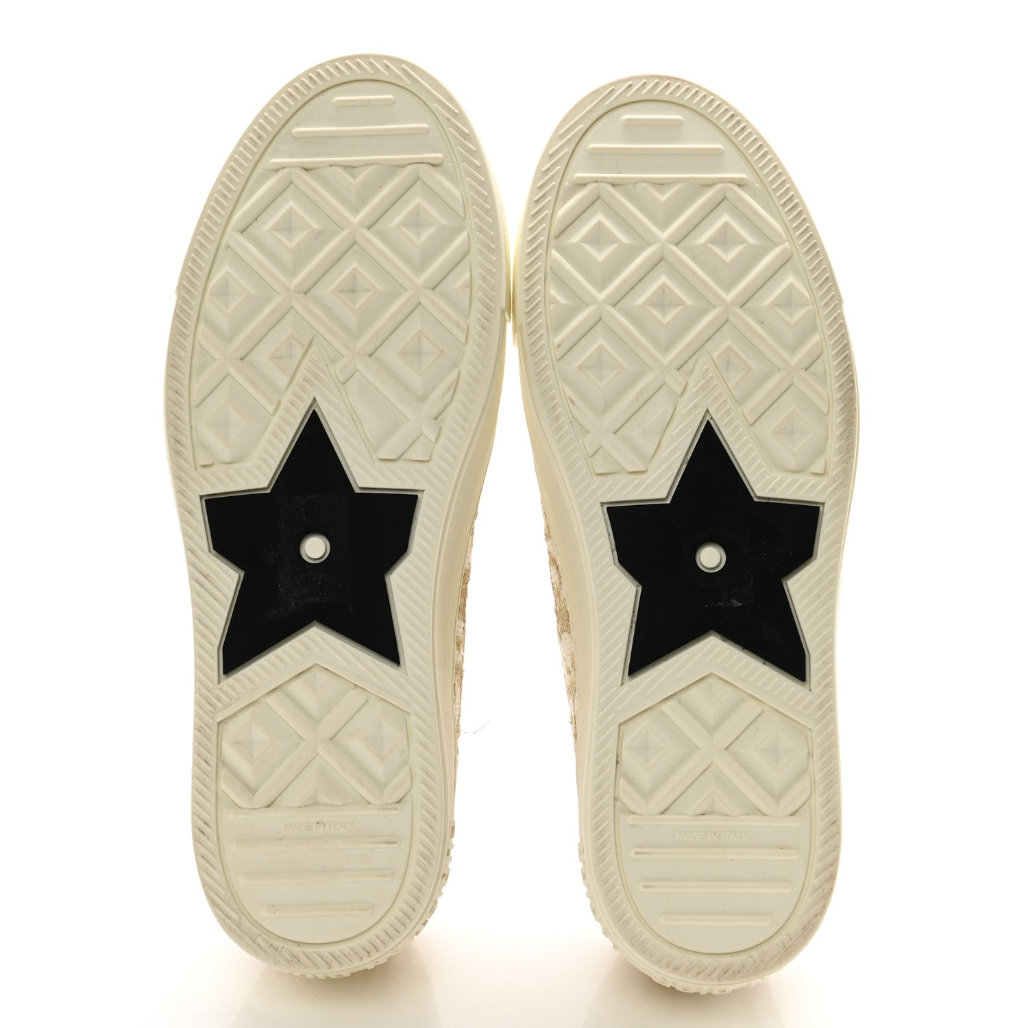 Christian Dior Canvas Oblique Walk'N'Dior Low Top Sneakers 38.5 Pale Gold 5 of 11