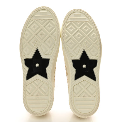 Christian Dior Canvas Oblique Walk'N'Dior Low Top Sneakers 38.5 Pale Gold 5 of 11