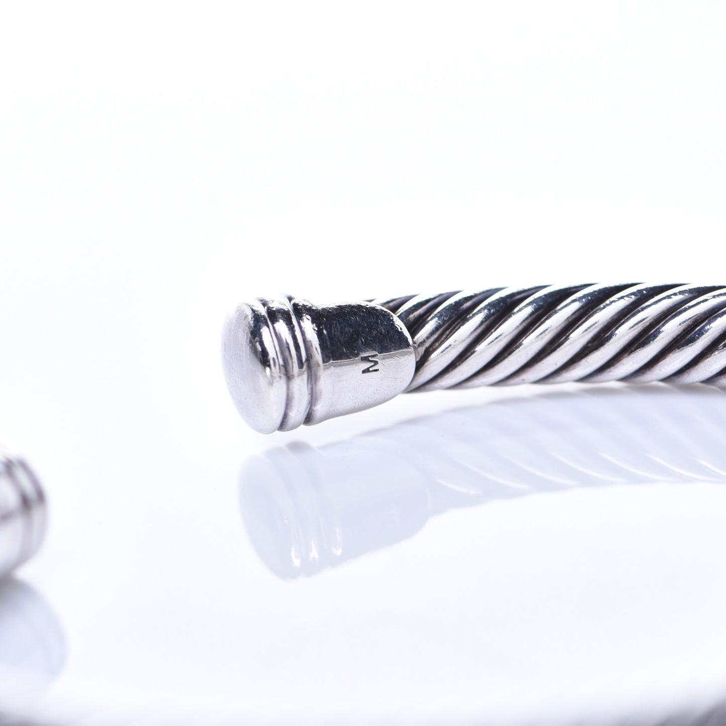 Sterling Silver Blue Sapphire 5mm Cable Classics Single Station Bracelet