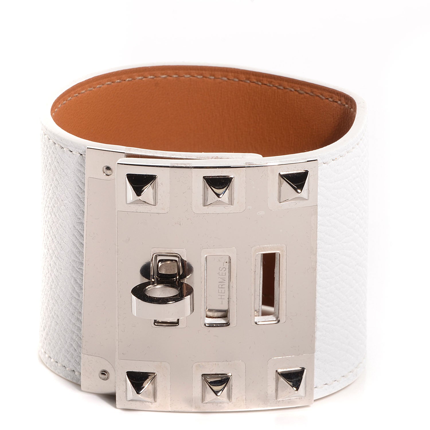 Hermes Epsom Extreme Kelly Bracelet Small White 1 of 6
