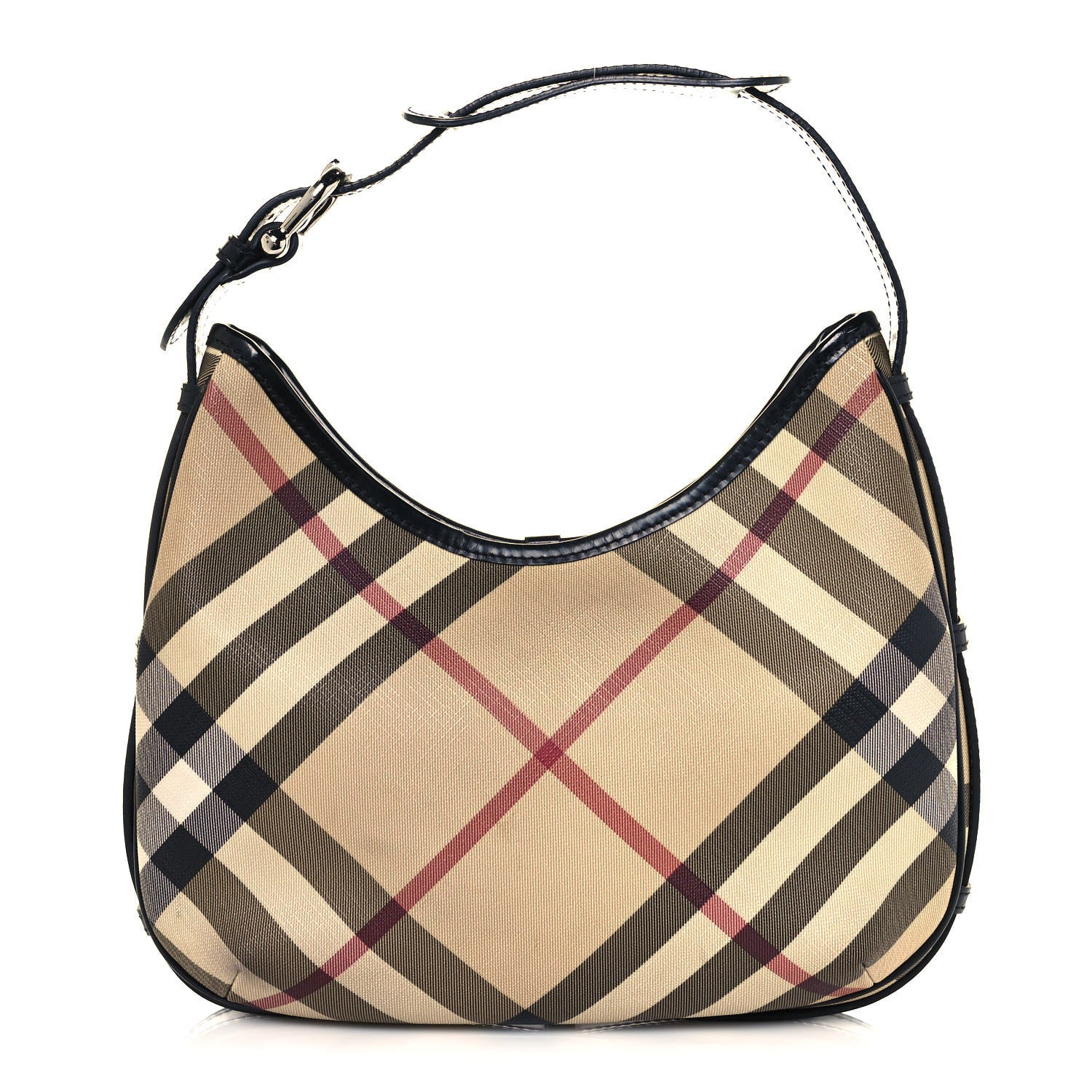 Burberry Nova Check Small Barton Hobo Black 1 of 14