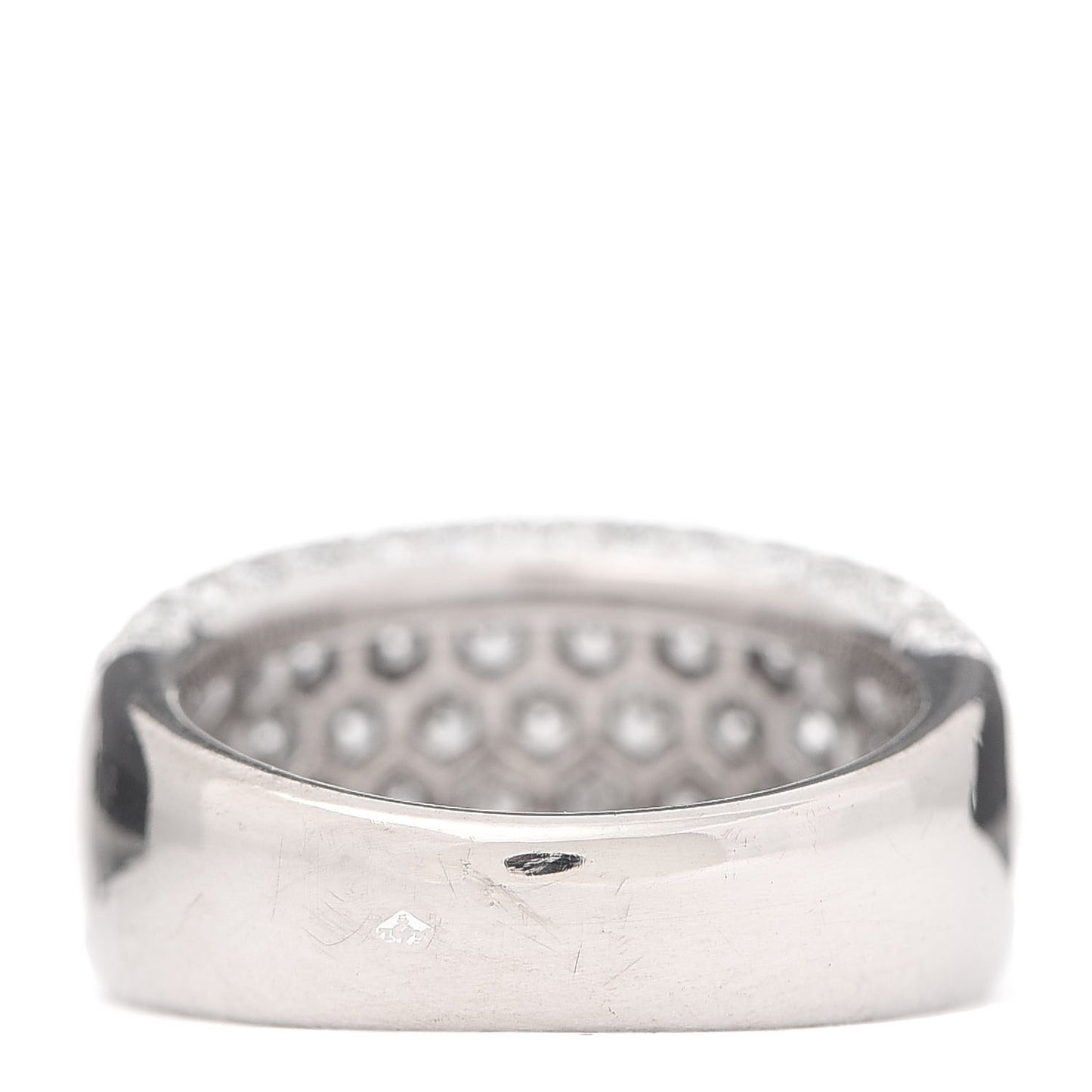 18K White Gold Diamond Nouvelle Vague Dome Ring 52 6