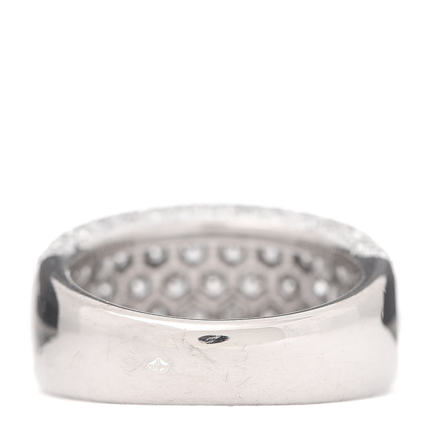 Cartier 18K White Gold Diamond Nouvelle Vague Dome Ring 52 6 3 of 4