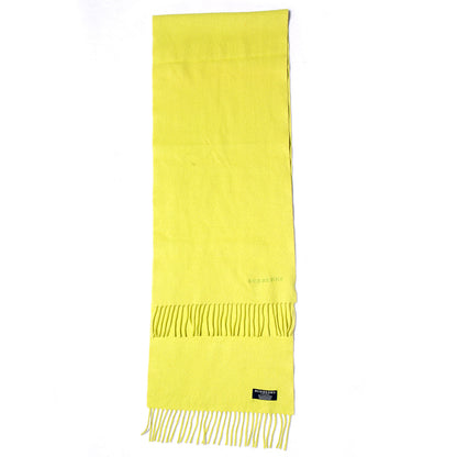 Burberry Cashmere Embroidered Fringe Scarf Chartreuse 3 of 5