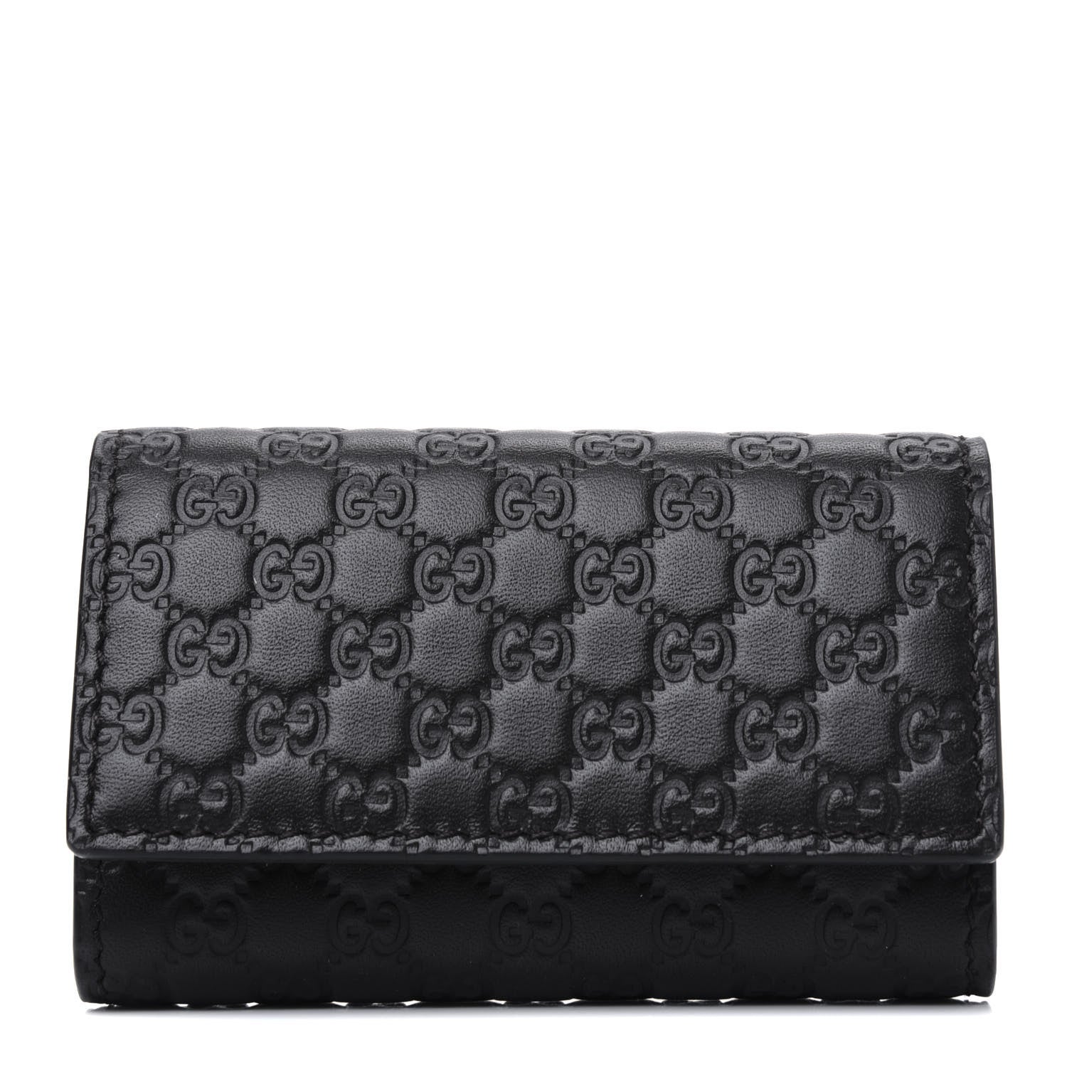 Gucci Microguccissima 6 Key Holder Case Black 1 of 4