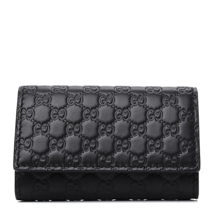 Gucci Microguccissima 6 Key Holder Case Black 1 of 4