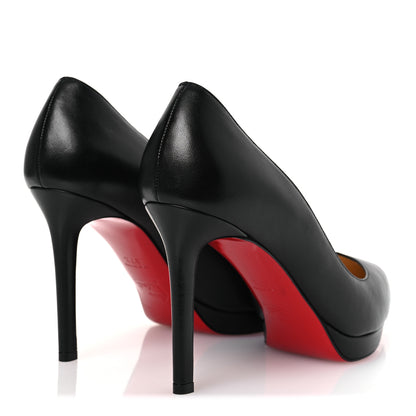 Christian Louboutin Shiny Nappa Pigalle Plato 100 Pumps 37.5 Black 10 of 19