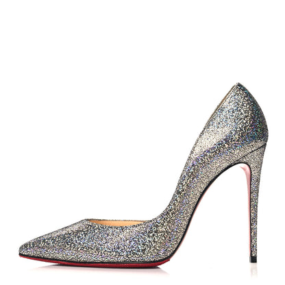 Christian Louboutin Patent Glitter Disco Ball Iriza 100 Pumps 38 Purple Pop Multicolor 1 of 7