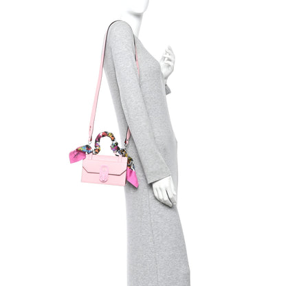 Christian Louboutin Calfskin Empire Silk Mini Elisa Top Handle Bag Soupir Multicolor 2 of 11
