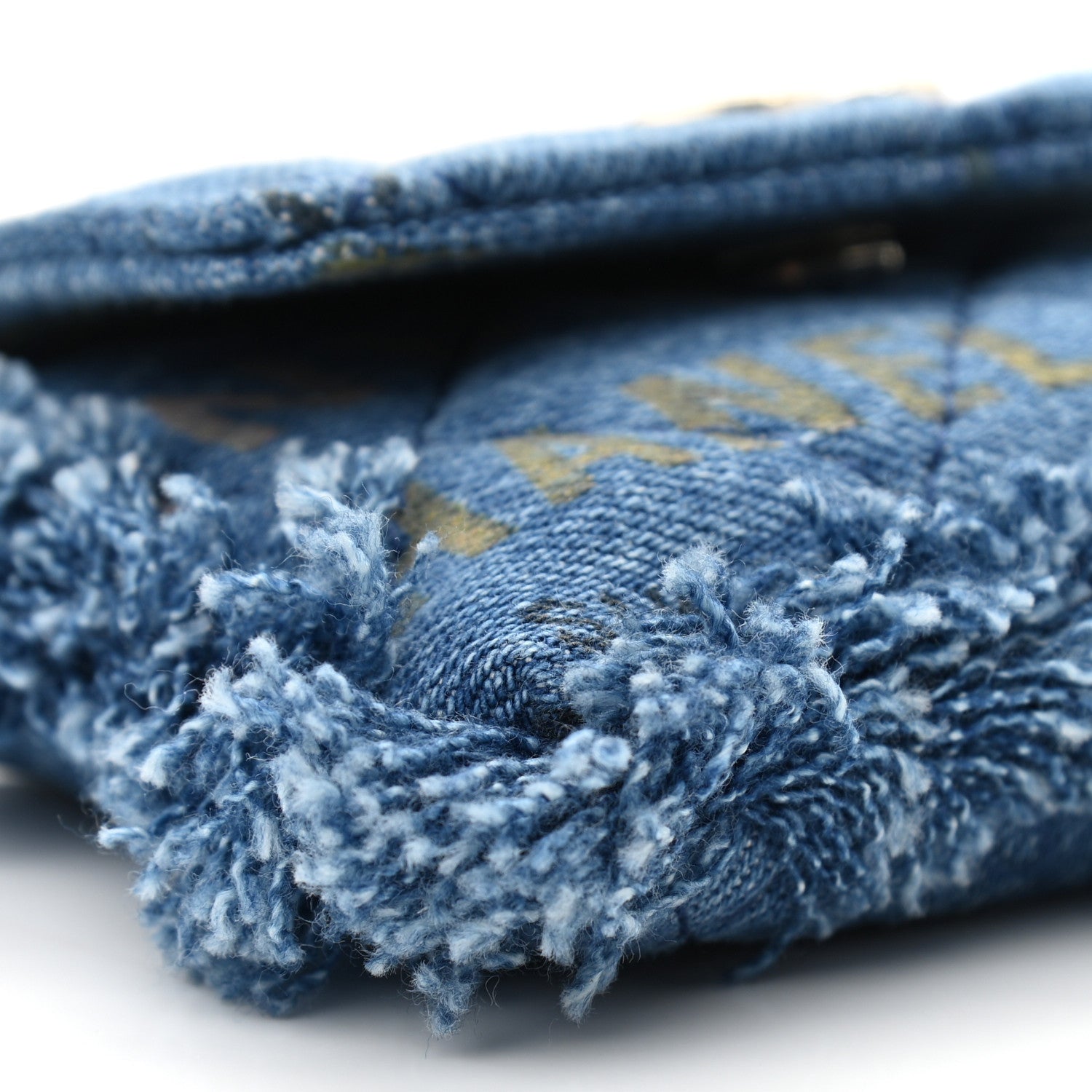 Chanel Denim Quilted Denim Mood Belt Bag Blue Multicolor 9 of 11