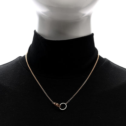 Cartier 18K Pink Gold Interlocking LOVE Necklace 2 of 5