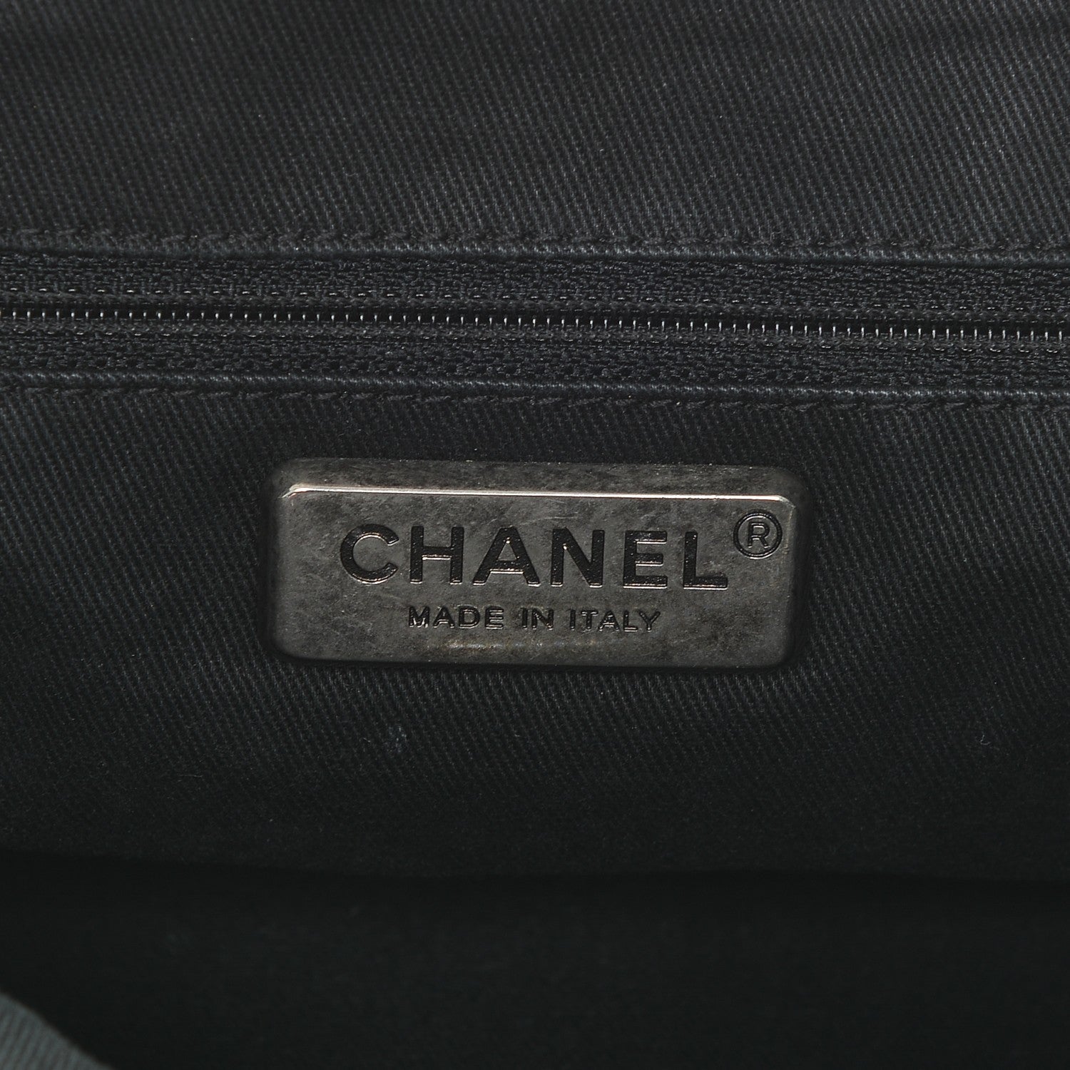 Chanel Distressed Caviar Outdoor Ligne Tote Black 6 of 7
