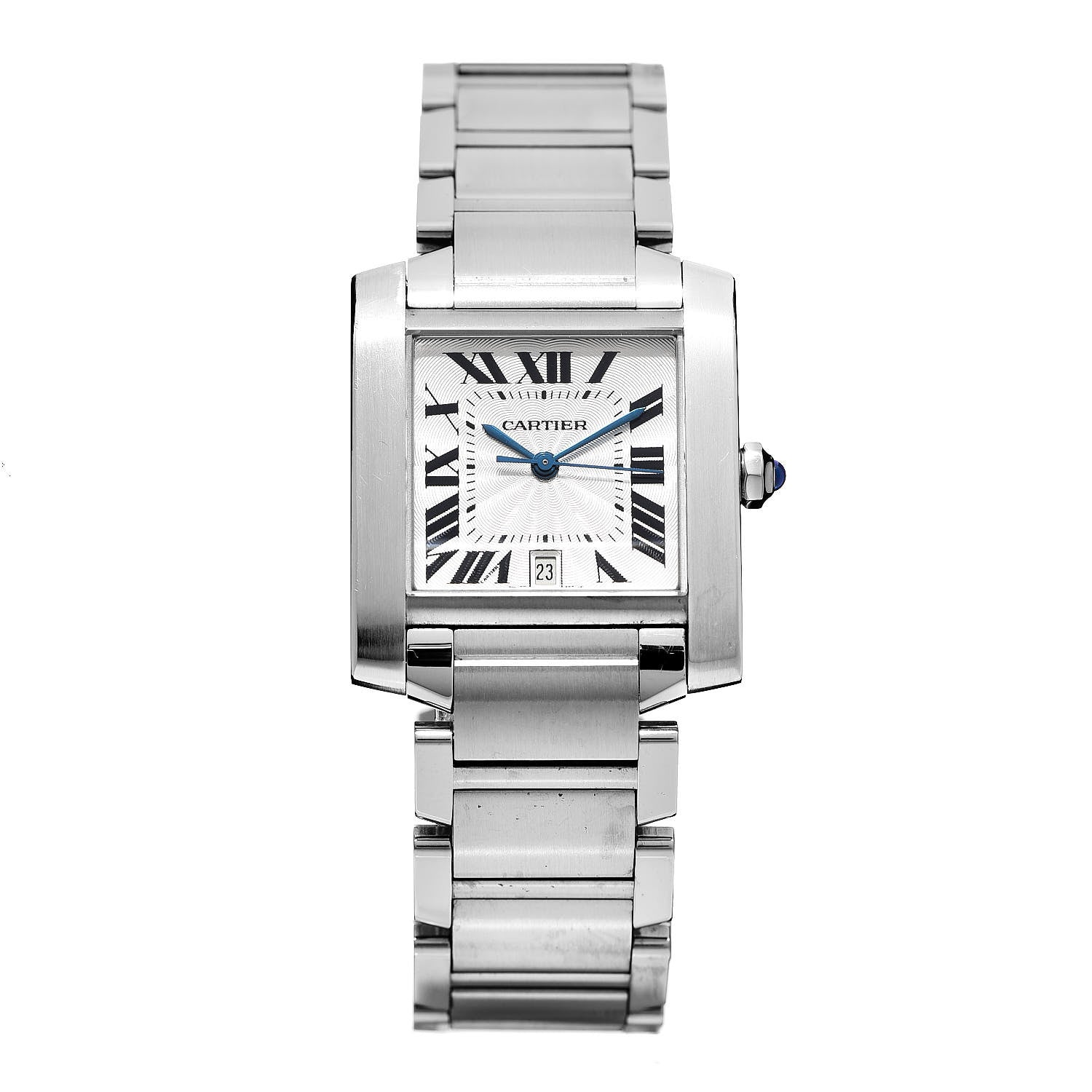 Cartier Stainless Steel 28mm Tank Francaise Automatic Watch 1 of 9
