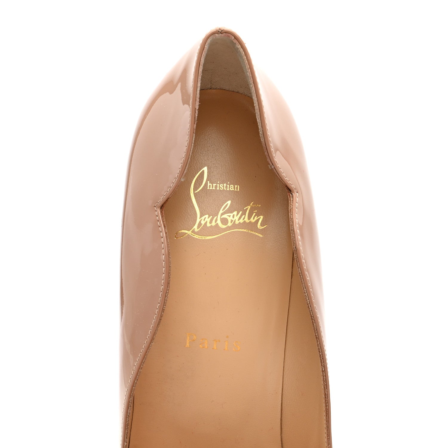 Christian Louboutin Patent Hot Chick 100 Pumps 41.5 Nude 7 of 7