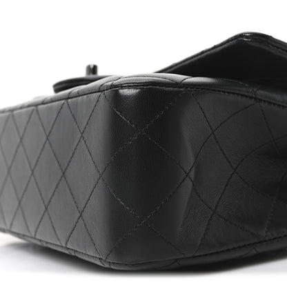 Chanel Lambskin Quilted Medium Double Flap So Black 10 of 10