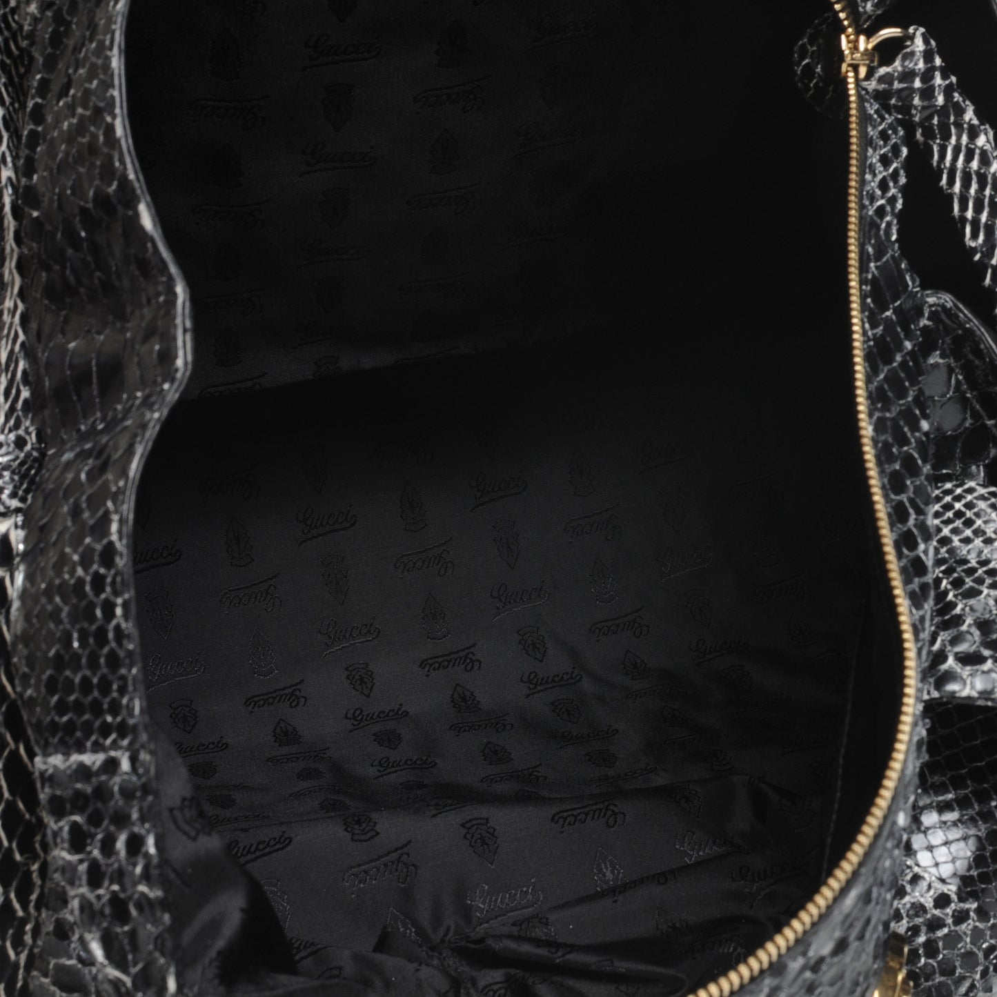 Python Large Hysteria Tote Black