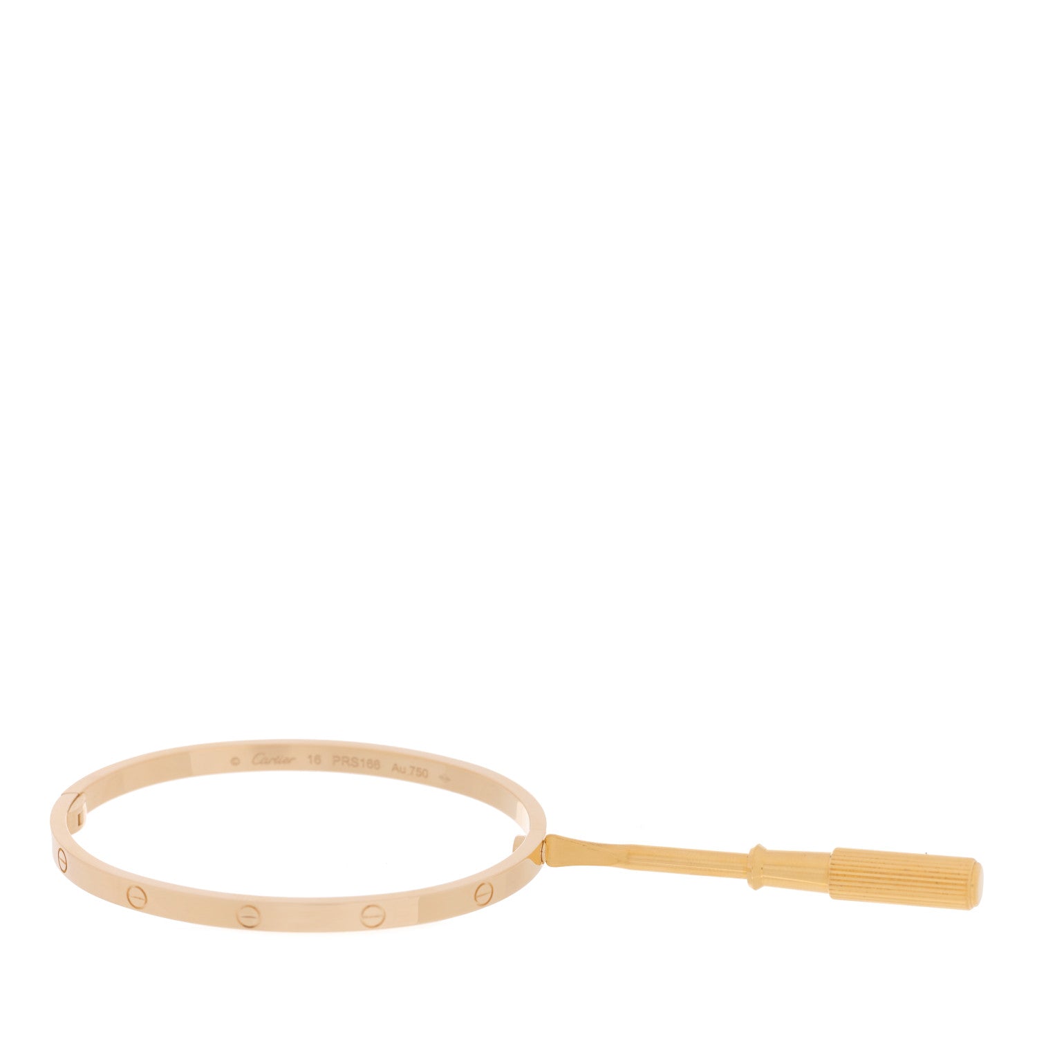 Cartier 18K Yellow Gold Small LOVE Bracelet 16 4 of 5