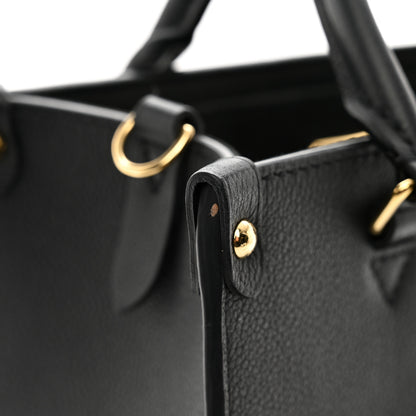 Louis Vuitton Calfskin Lock & Go Tote Black 10 of 12